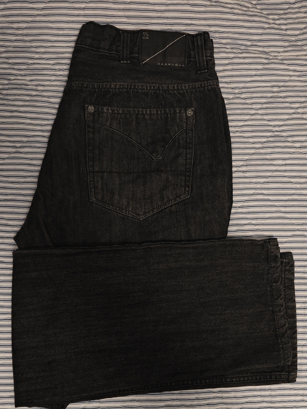 Sean John Men's Straight Black Jeans - Marcus